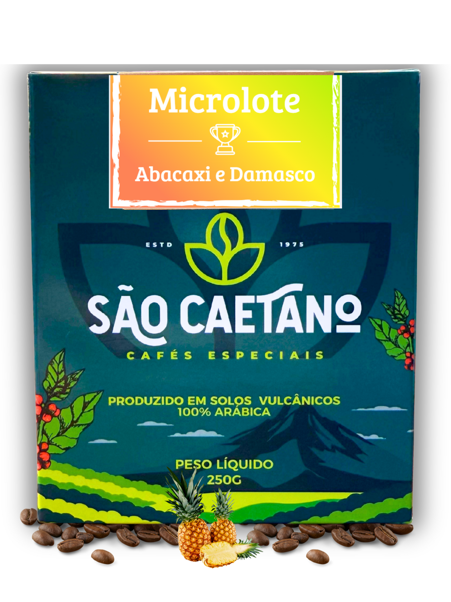 Microlote Abacaxi e Damasco 250g Grãos