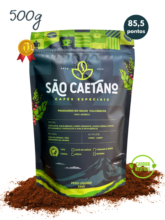Café São Caetano Bourbon Amarelo 500g Torrado e Moído